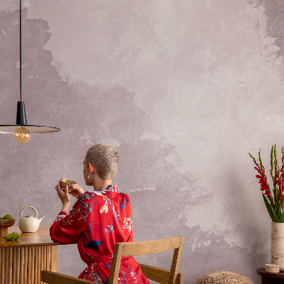 Fototapet 3D pentru living cu ramuri de flori
