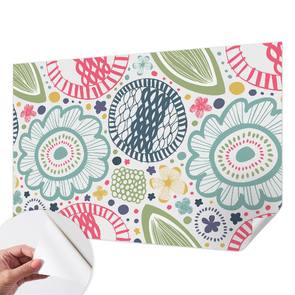Tapet foto autoadeziv cu motiv floral elegant