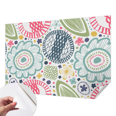 Tapet foto autoadeziv cu motiv floral elegant
