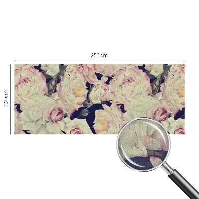 Fototapet 3D pentru dormitor cu motiv floral într-un stil fantezie