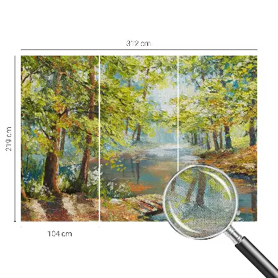 Fototapet autoadeziv pentru dormitor Geometrie neon