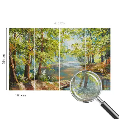 Fototapet autoadeziv pentru dormitor Geometrie neon