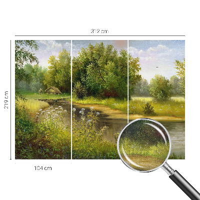 Fototapet autocolant cu model de puncte subtile