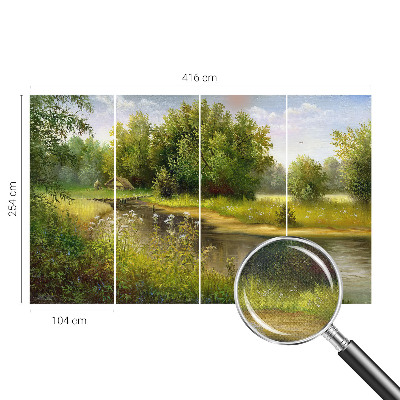Fototapet autocolant cu model de puncte subtile