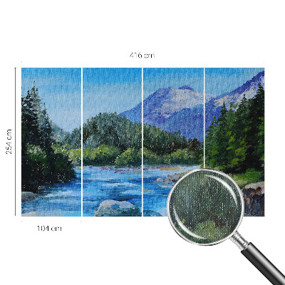Fototapet 3D pentru living cu motivul 