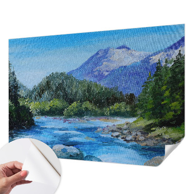 Fototapet 3D pentru living cu motivul 
