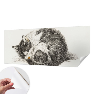 Fototapet autoadeziv pentru living cu design inspirat din vestul suprarealist