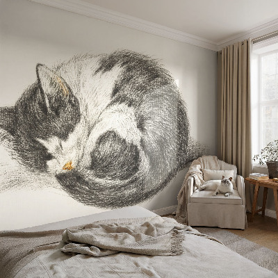 Fototapet autoadeziv pentru living cu design inspirat din vestul suprarealist