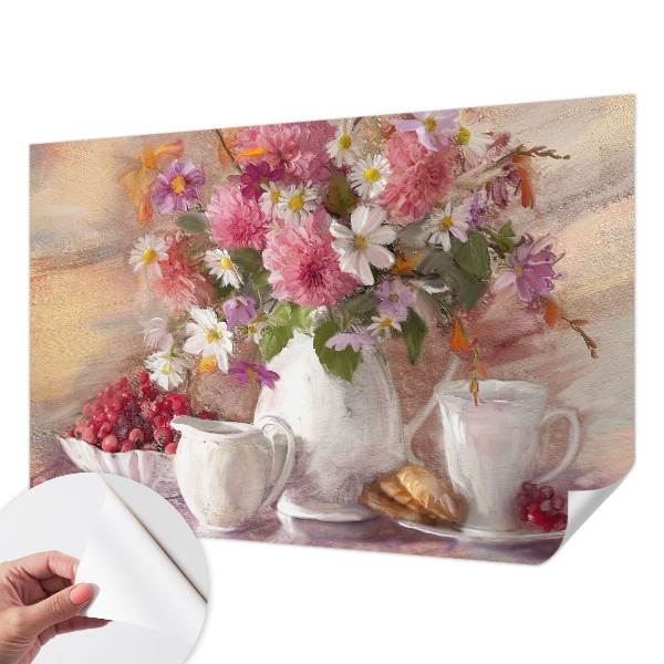 Fototapet autocolant cu design colaj clasic