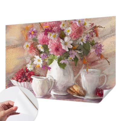 Fototapet autocolant cu design colaj clasic