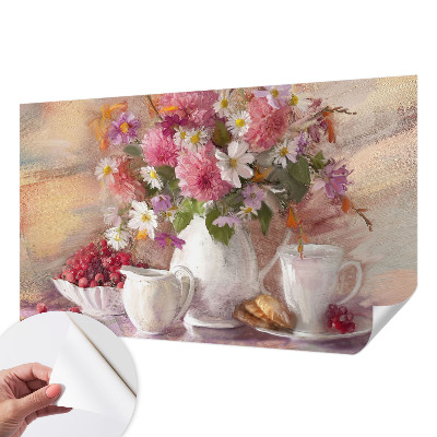Fototapet autocolant cu design colaj clasic