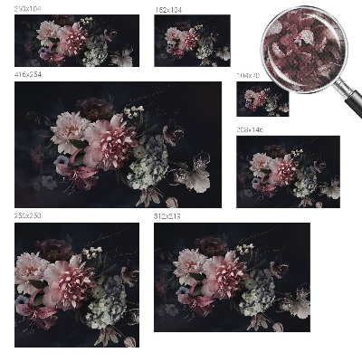 Fototapet 3d autoadeziv cu un colaj romantic