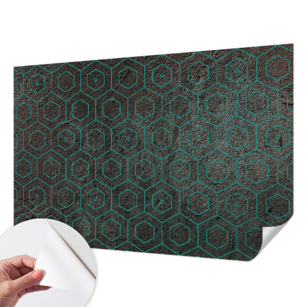 Tapet foto autoadeziv cu design cu macarale negre