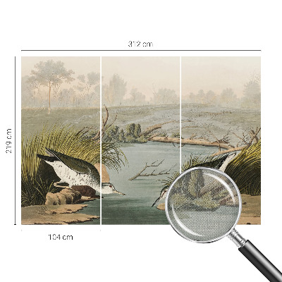 Fototapet autoadeziv pentru living cu ilustrație botanică
