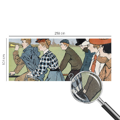Fototapet autoadeziv pentru camera copiilor cu valuri colorate