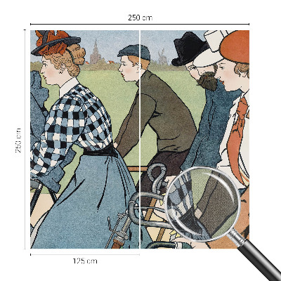 Fototapet autoadeziv pentru camera copiilor cu valuri colorate