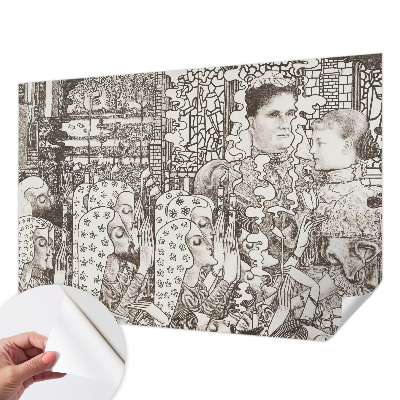Fototapet 3D cu motiv geometric expresiv