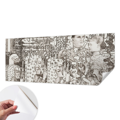 Fototapet 3D cu motiv geometric expresiv