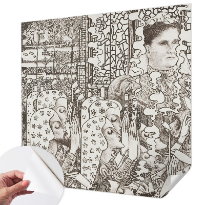 Fototapet 3D cu motiv geometric expresiv