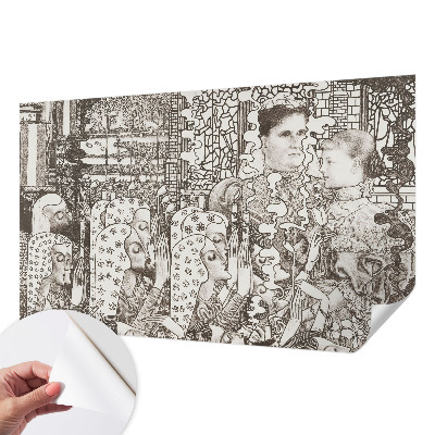 Fototapet 3D cu motiv geometric expresiv
