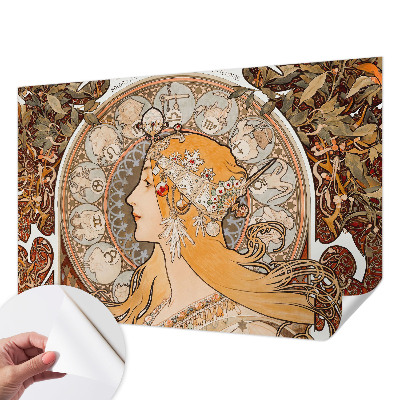 Fototapet 3D pentru living cu motiv floral elegant