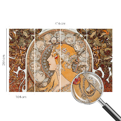 Fototapet 3D pentru living cu motiv floral elegant