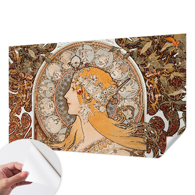Fototapet 3D pentru living cu motiv floral elegant