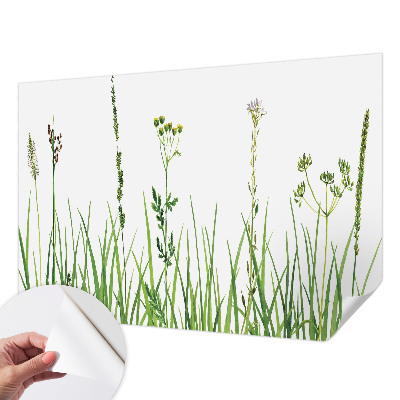 Fototapet autoadeziv pentru camera copiilor cu modele cu frunze