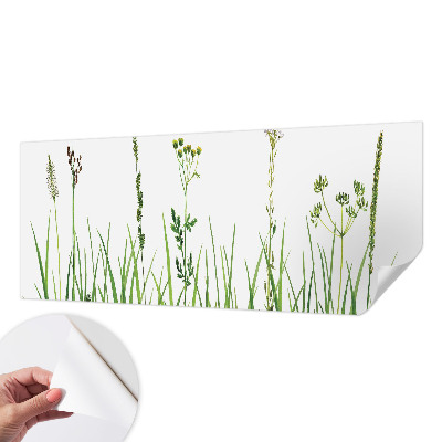 Fototapet autoadeziv pentru camera copiilor cu modele cu frunze