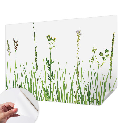 Fototapet autoadeziv pentru camera copiilor cu modele cu frunze
