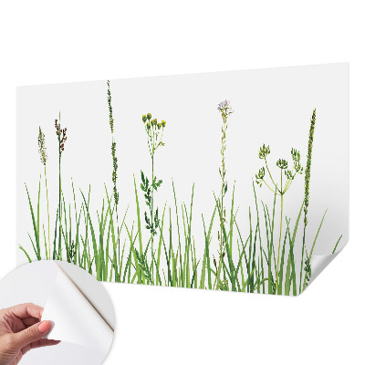 Fototapet autoadeziv pentru camera copiilor cu modele cu frunze