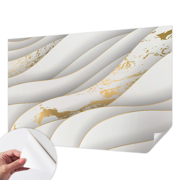 Fototapet 3d pentru living cu motiv abstract geometric