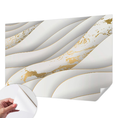 Fototapet 3d pentru living cu motiv abstract geometric