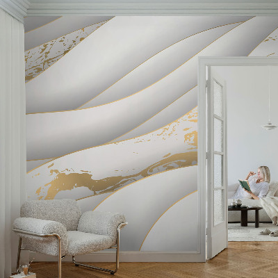 Fototapet 3d pentru living cu motiv abstract geometric