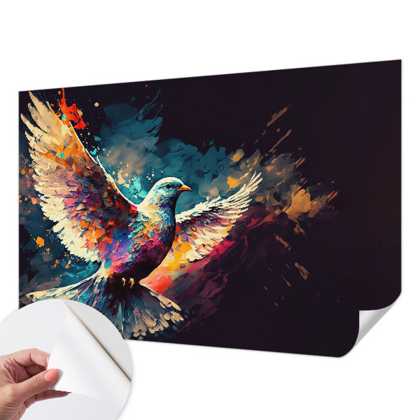 Fototapet 3D pentru living cu model de cercuri gri
