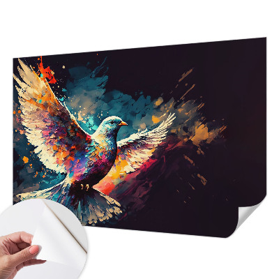 Fototapet 3D pentru living cu model de cercuri gri