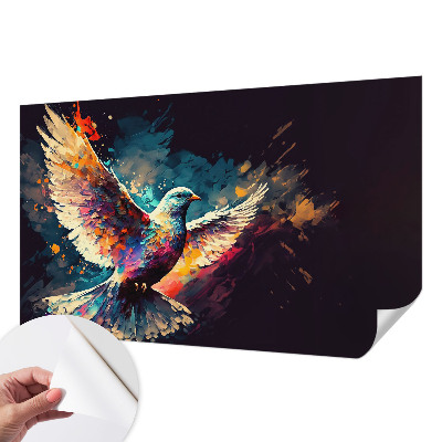 Fototapet 3D pentru living cu model de cercuri gri