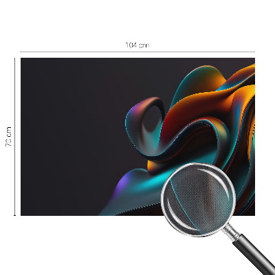 Fototapet autoadeziv pentru camera copiilor cu model de pene colorate