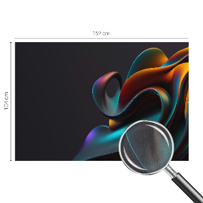Fototapet autoadeziv pentru camera copiilor cu model de pene colorate