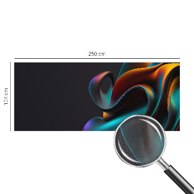 Fototapet autoadeziv pentru camera copiilor cu model de pene colorate