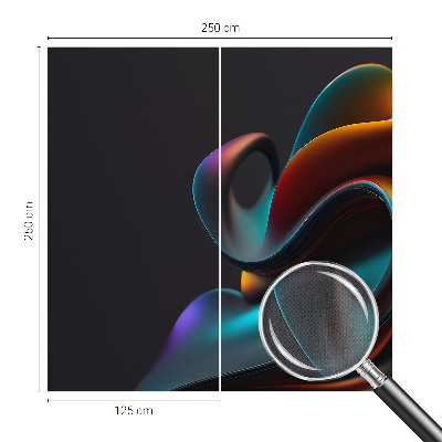Fototapet autoadeziv pentru camera copiilor cu model de pene colorate