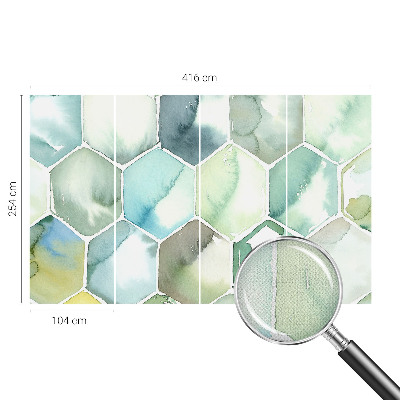 Tapet foto autoadeziv cu modele în forme ondulate