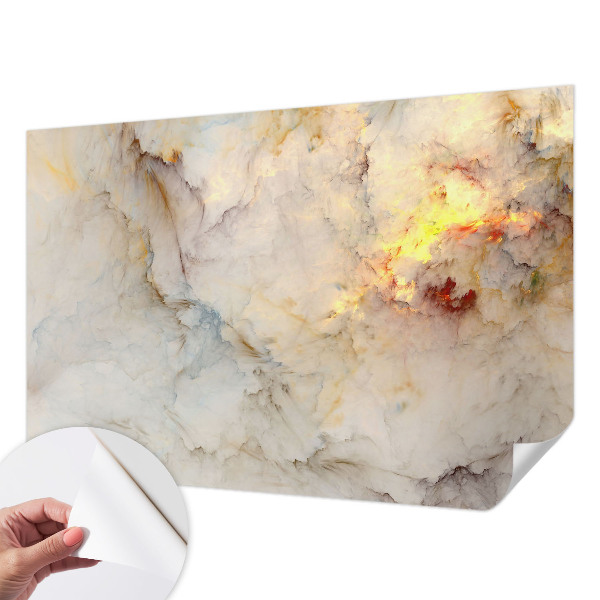 Fototapet 3D pentru living cu motiv floral simetric
