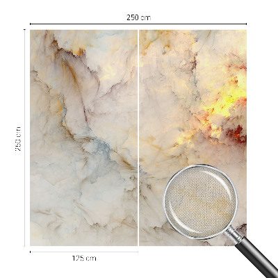 Fototapet 3D pentru living cu motiv floral simetric