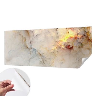 Fototapet 3D pentru living cu motiv floral simetric