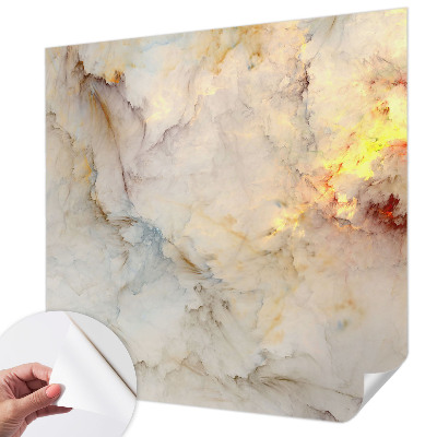 Fototapet 3D pentru living cu motiv floral simetric