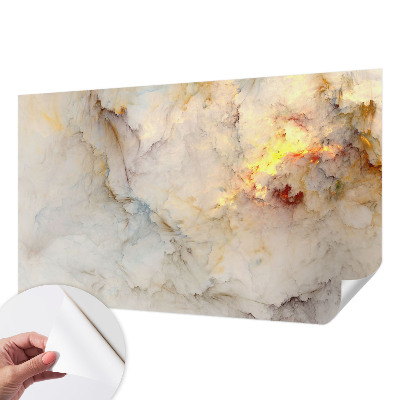 Fototapet 3D pentru living cu motiv floral simetric
