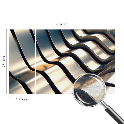Fototapet 3D pentru living cu motivul unui lac calm