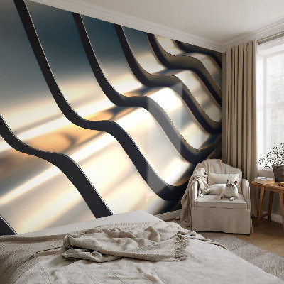 Fototapet 3D pentru living cu motivul unui lac calm