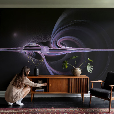 Fototapet autoadeziv pentru living cu motiv floral în tonuri armonioase